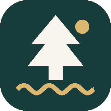 Cedar Harbor emblem with a cedar tree and harbor waves.